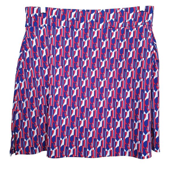 Susan Graver LiquidKnit Geo Print Skort with Pockets Size Medium - Picture 1 of 8
